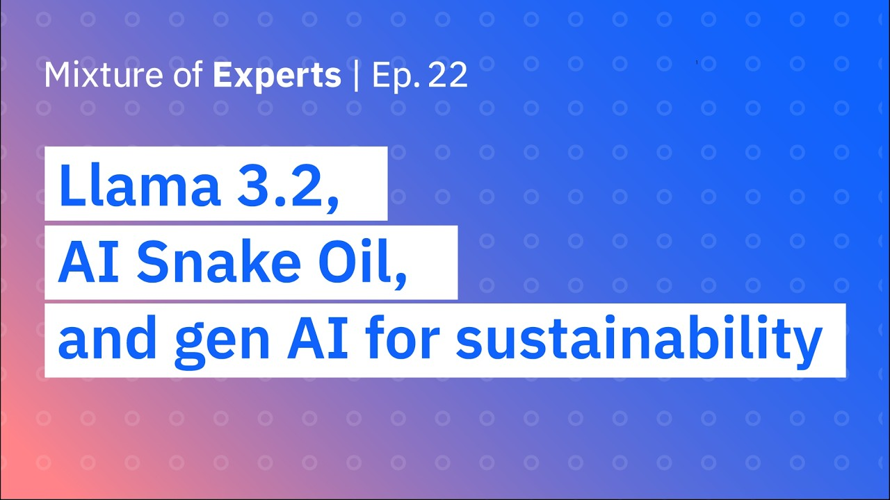 ENSPIRING.ai: Llama 3.2, AI Snake Oil, and gen AI for sustainability