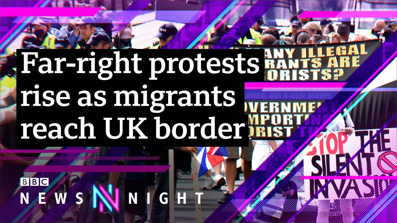 ENSPIRING.ai: UK Border tensions - Anti-immigration protests on the rise  BBC Newsnight