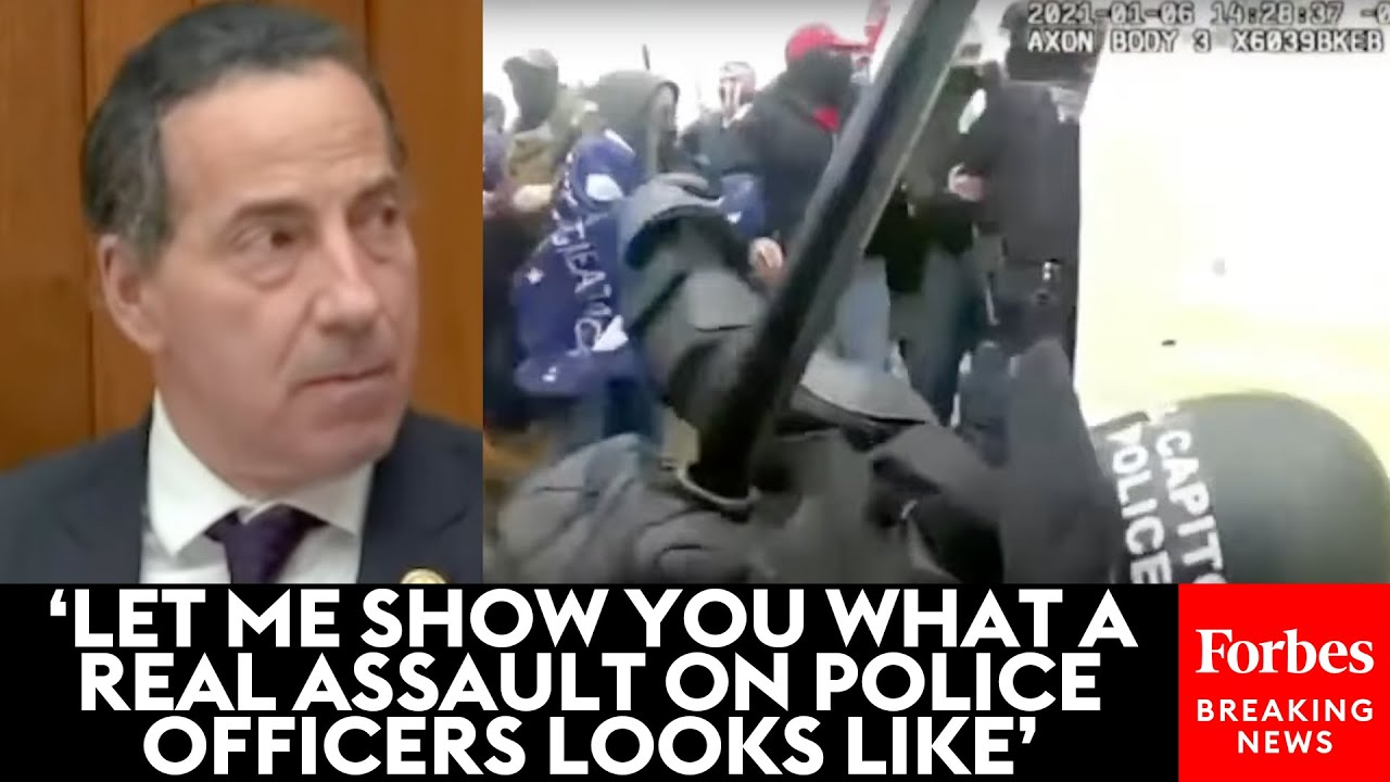 ENSPIRING.ai: WATCH - Jamie Raskin Fires Back At GOP Lawmakers Decrying LaMonica McIver By Playing Jan. 6 Video