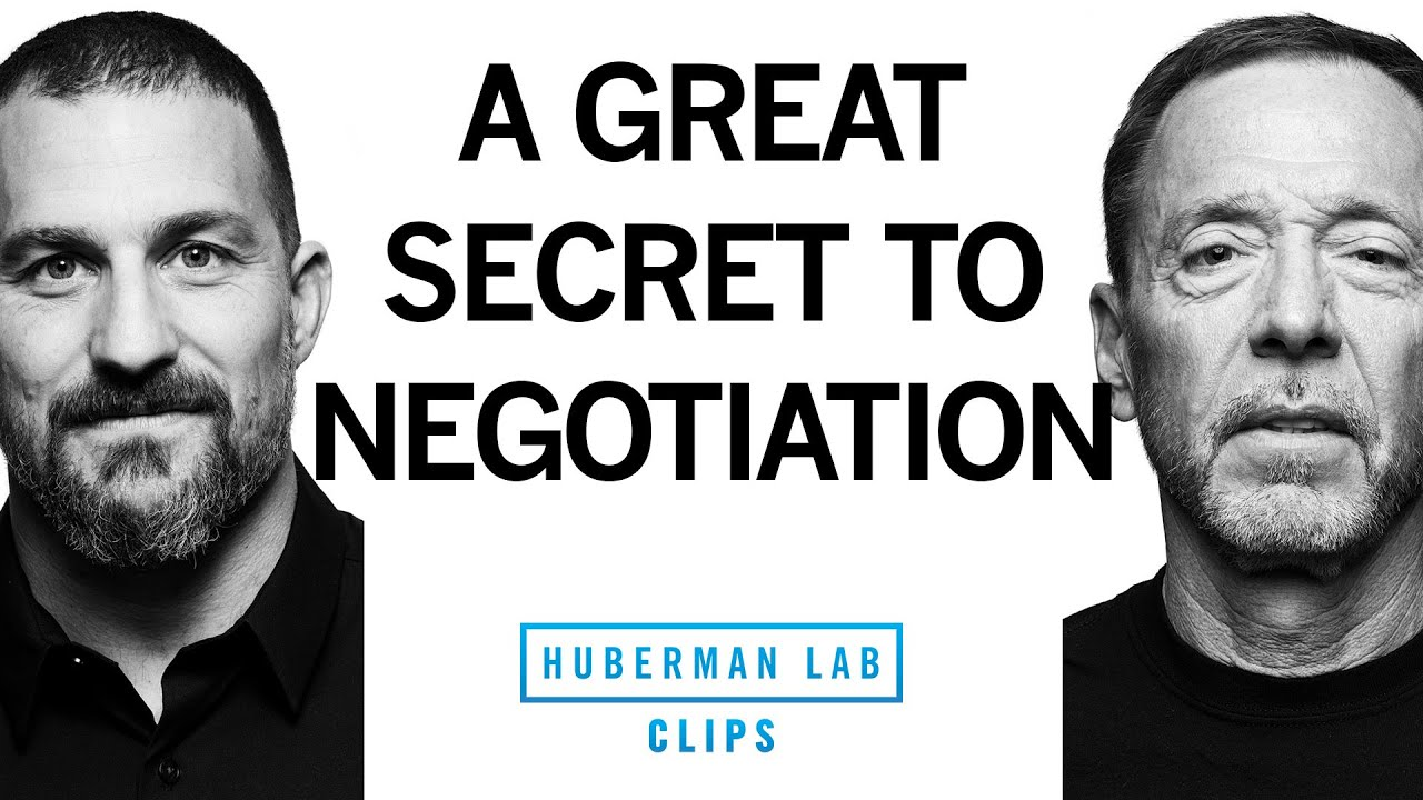 ENSPIRING.ai: One of the Secrets to Negotiation - Chris Voss & Dr. Andrew Huberman