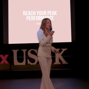 Image of: ENSPIRING.ai: How to Reach Peak Performance - Maria Saab - TEDxUSEK