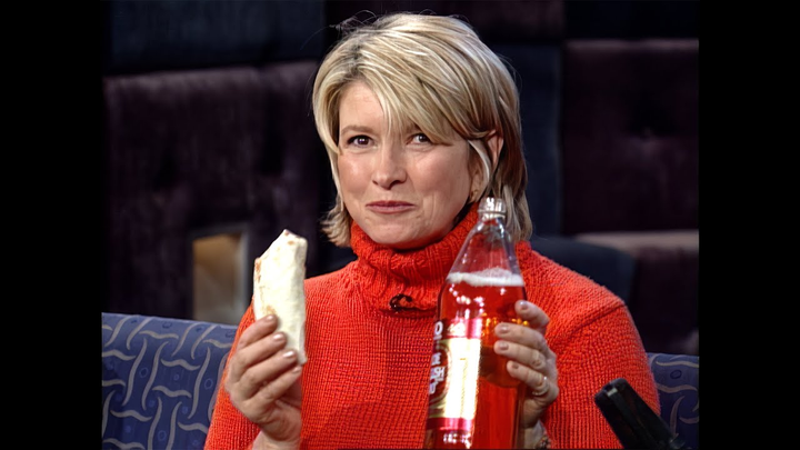 ENSPIRING.ai: Martha Stewart Drinks a 40 with a Taco Bell Burrito - Late Night with Conan OBrien