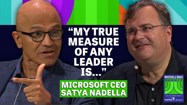 ENSPIRING.ai: Microsoft CEO Satya Nadella on AI, the metaverse & remote work | Masters of Scale Summit 2022