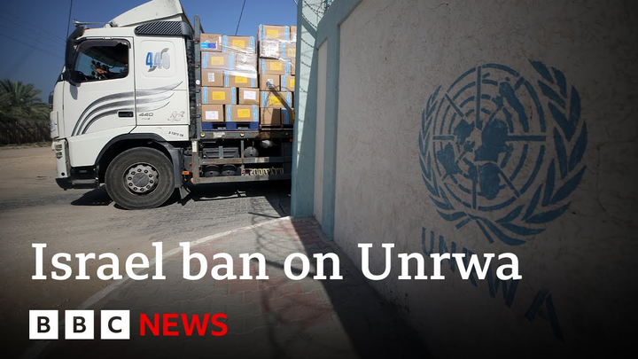 ENSPIRING.ai: Israeli parliament votes to ban Unrwa in Israel - BBC News